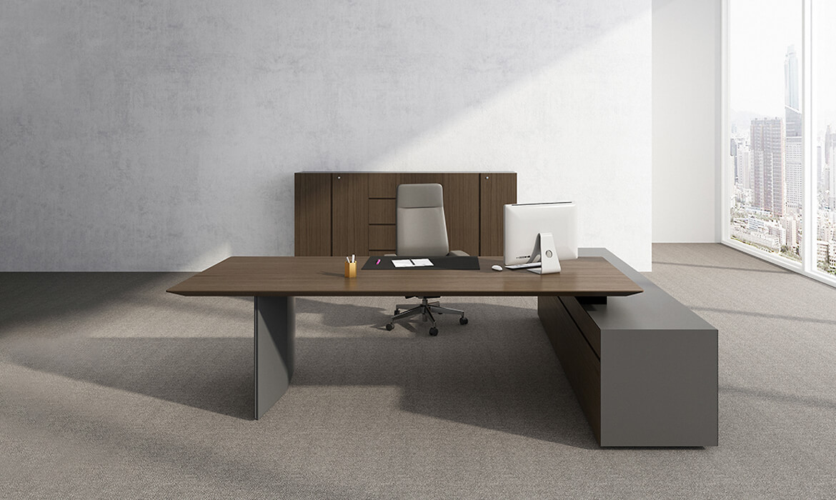 时尚热销办公室木桌L型班台（HC-Time）
