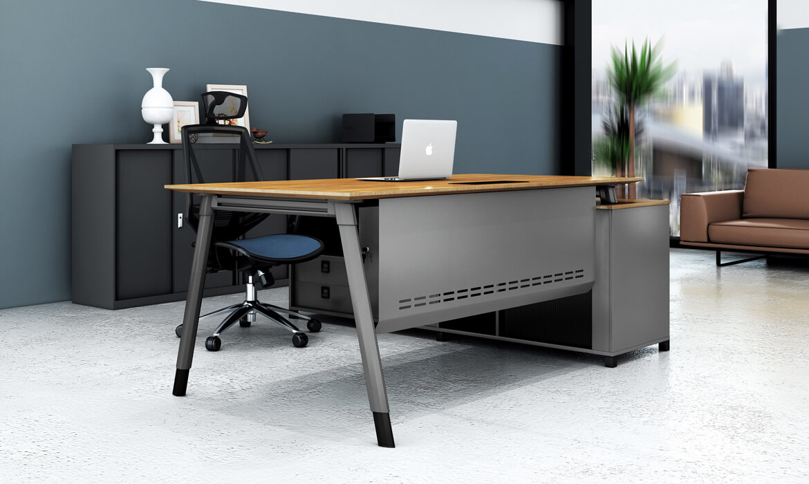 独特设计的木制办公室经理主管电脑桌（HC-101A）