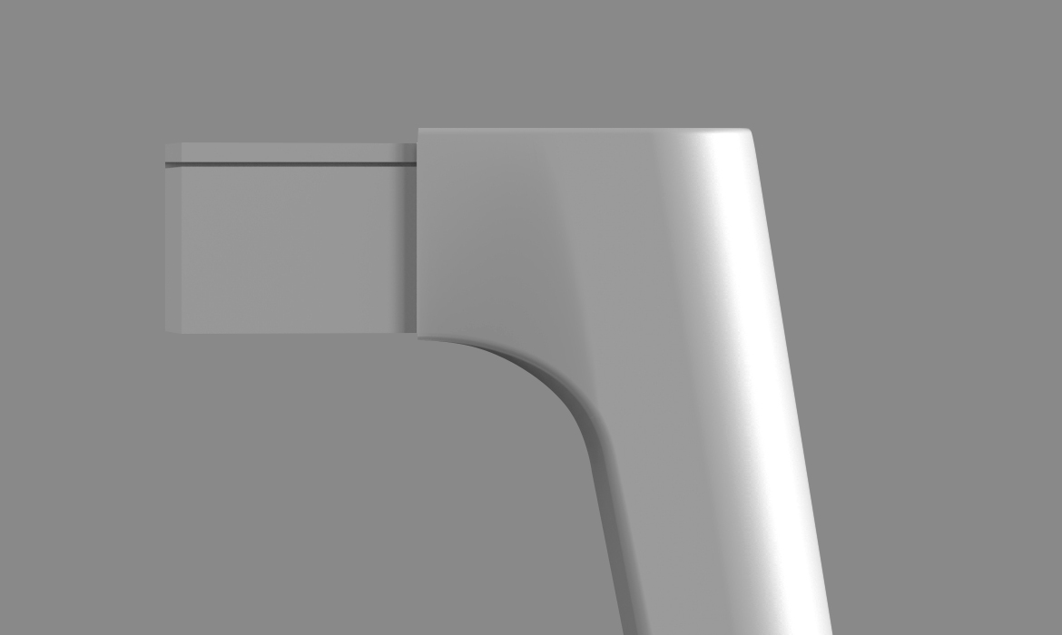 时尚白色铝合金压铸办公配件桌架腿（HC-92）