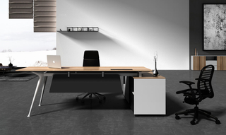带有抽屉的老板办公室桌子模型定制书桌（HC-90）