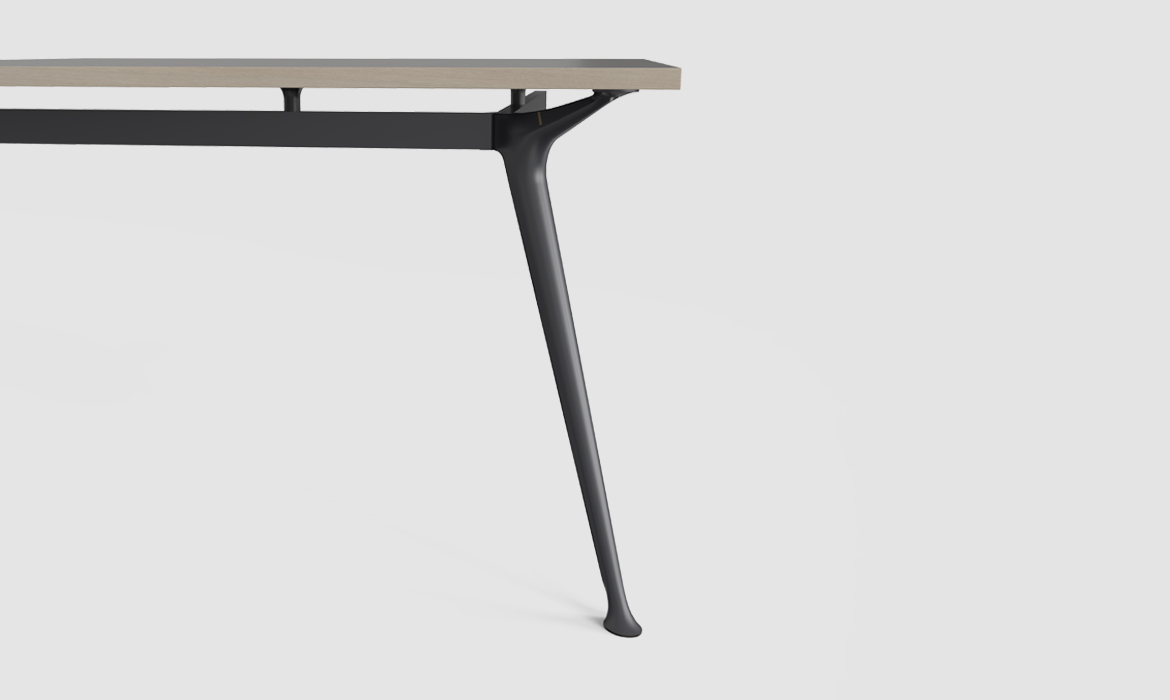 灰色铝合金办公桌架配件桌腿（HC-90）